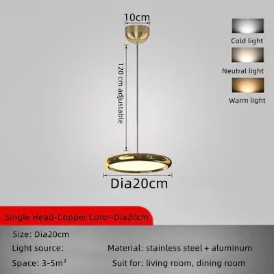 ChandelierDecor - Italian Round Pendant Lighting for Kitchen Island
