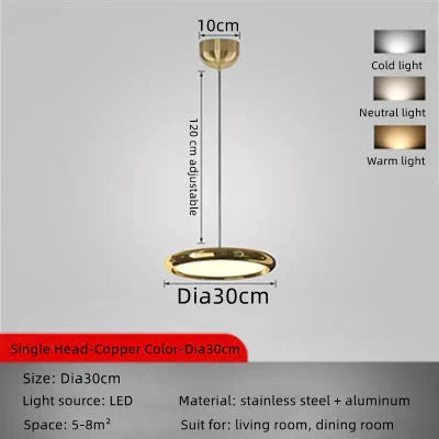 ChandelierDecor - Italian Round Pendant Lighting for Kitchen Island