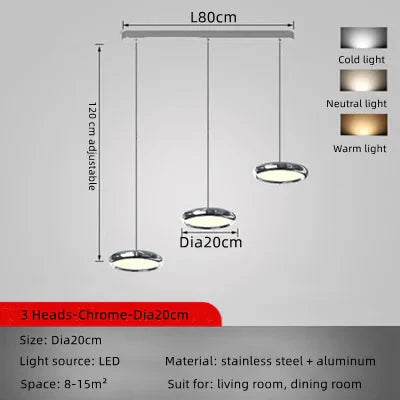ChandelierDecor - Italian Round Pendant Lighting for Kitchen Island