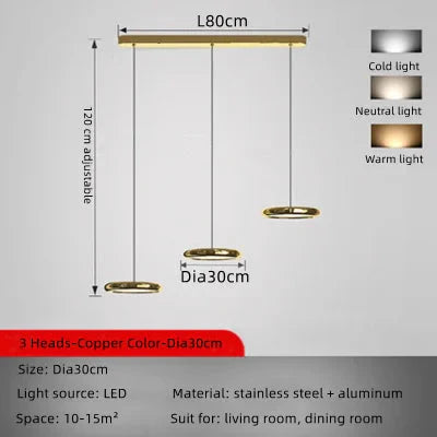 ChandelierDecor - Italian Round Pendant Lighting for Kitchen Island