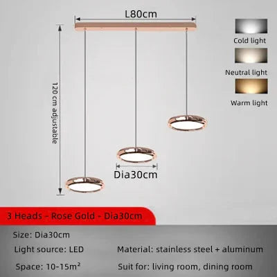 ChandelierDecor - Italian Round Pendant Lighting for Kitchen Island