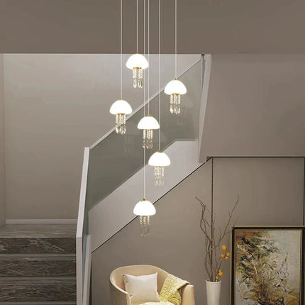 ChandelierDecor - Jelly Fish Staircase Chandelier Lighting Decor