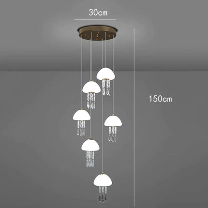 ChandelierDecor - Jelly Fish Staircase Chandelier Lighting Decor