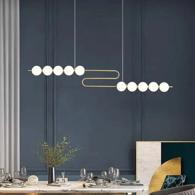 ChandelierDecor - Jewel Globes Kitchen Island Hanging Chandelier