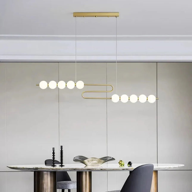 ChandelierDecor - Jewel Globes Kitchen Island Hanging Chandelier