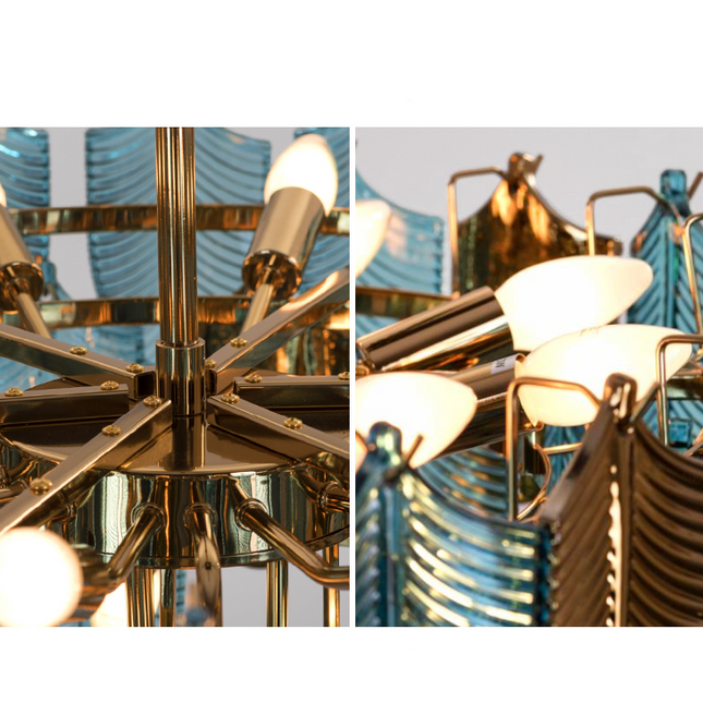 ChandelierDecor - K9 Crystal Leaf Chandelier: Exquisite Lighting Fixture