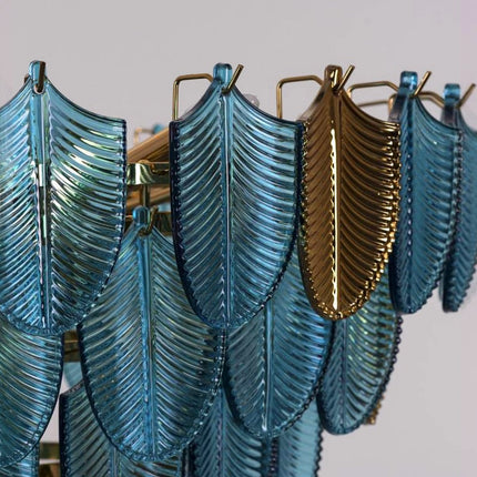 ChandelierDecor - K9 Crystal Leaf Chandelier: Exquisite Lighting Fixture