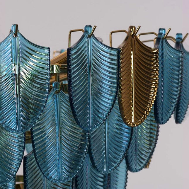 ChandelierDecor - K9 Crystal Leaf Chandelier: Exquisite Lighting Fixture