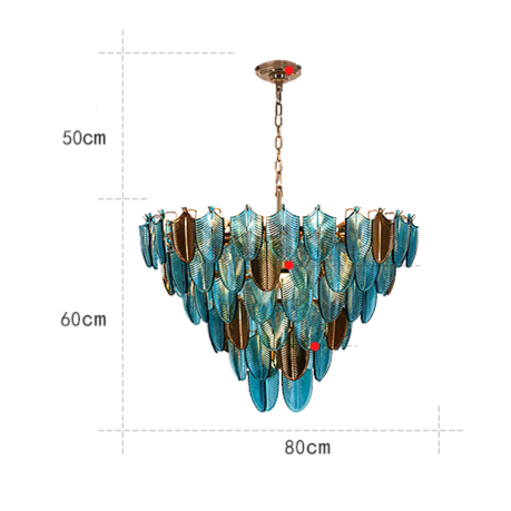 ChandelierDecor - K9 Crystal Leaf Chandelier: Exquisite Lighting Fixture