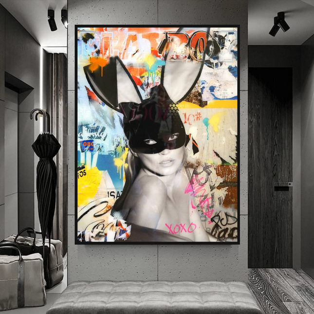 ChandelierDecor - Kate Moss Graffiti Canvas Wall Art