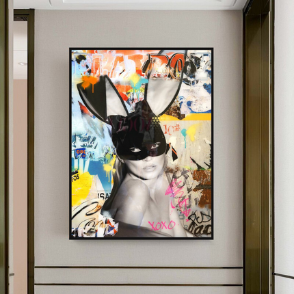 ChandelierDecor - Kate Moss Graffiti Canvas Wall Art