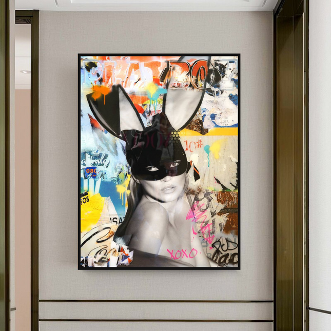 ChandelierDecor - Kate Moss Graffiti Canvas Wall Art
