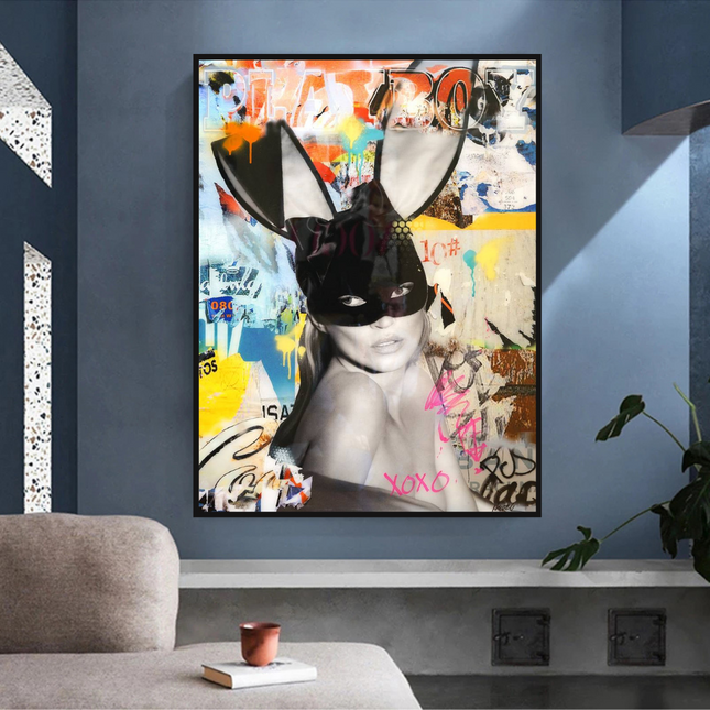 ChandelierDecor - Kate Moss Graffiti Canvas Wall Art