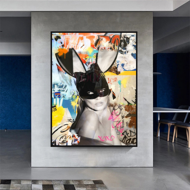 ChandelierDecor - Kate Moss Graffiti Canvas Wall Art