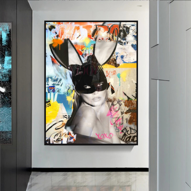 ChandelierDecor - Kate Moss Graffiti Canvas Wall Art
