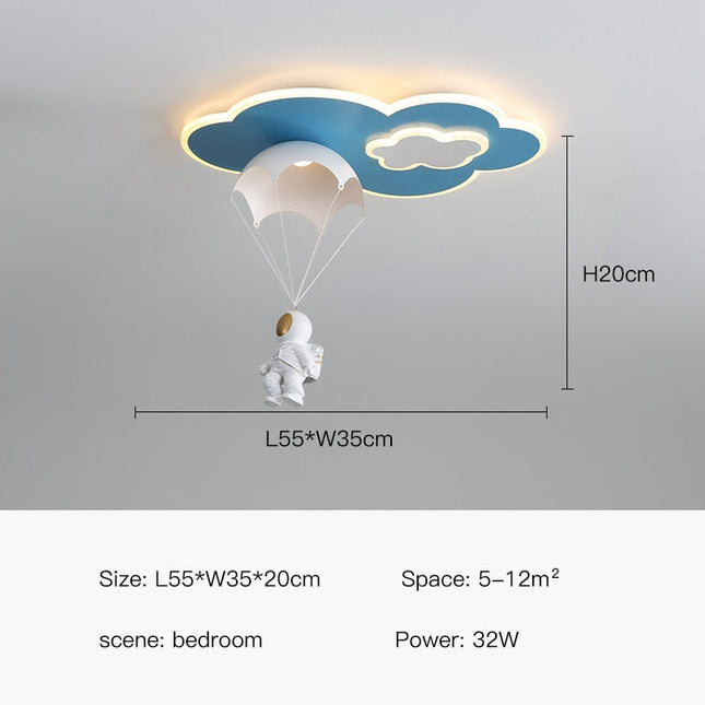 ChandelierDecor - Kids Astronaut Ceiling Light | Kids Room Decor Lights