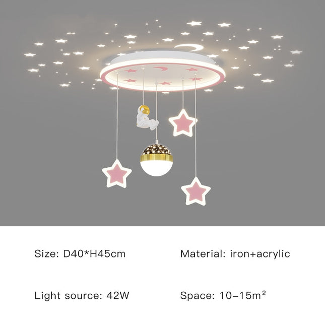 ChandelierDecor - Kids Astronaut Chandeliers Light | Kids Room Decor Lights
