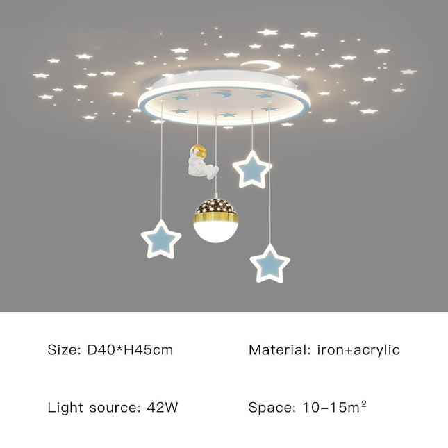 ChandelierDecor - Kids Astronaut Chandeliers Light | Kids Room Decor Lights