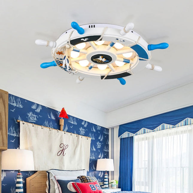ChandelierDecor - Kids Boat Wheel Light: Fun and Safe Accessories for Boating