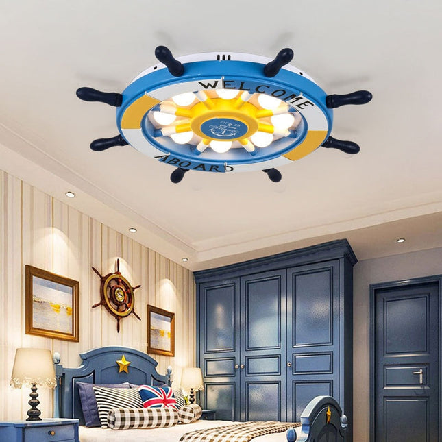 ChandelierDecor - Kids Boat Wheel Light: Fun and Safe Accessories for Boating