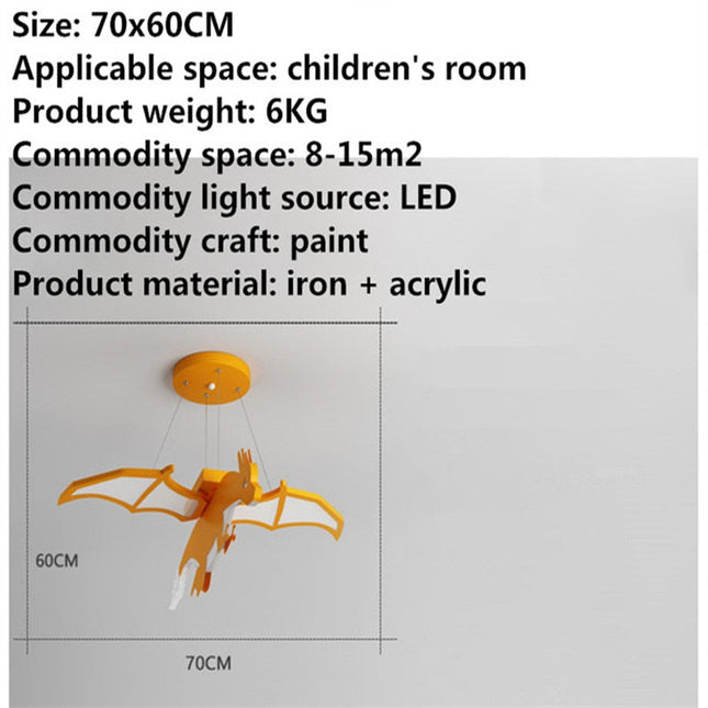 ChandelierDecor - Kids Room Dino Light - Dinosaur Ceiling Chandelier Lights