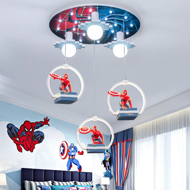 ChandelierDecor - Kids Spiderman Ceiling Light | Kids Room Decor Lights