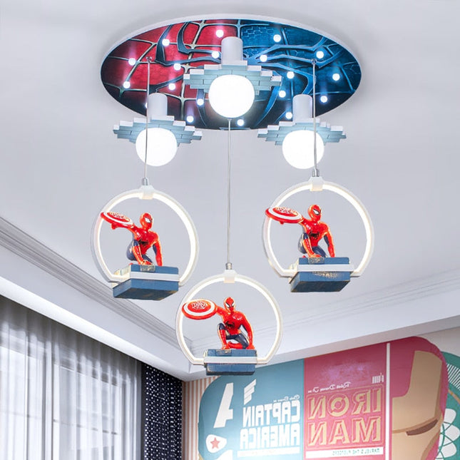 ChandelierDecor - Kids Spiderman Ceiling Light | Kids Room Decor Lights