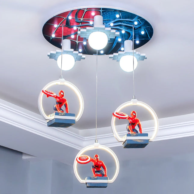 ChandelierDecor - Kids Spiderman Ceiling Light | Kids Room Decor Lights