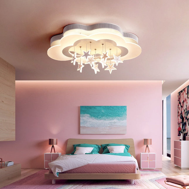 ChandelierDecor - Kids Stars Clouds Ceiling Light | Kids Room Decor Lights