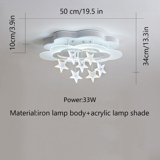 ChandelierDecor - Kids Stars Clouds Ceiling Light | Kids Room Decor Lights
