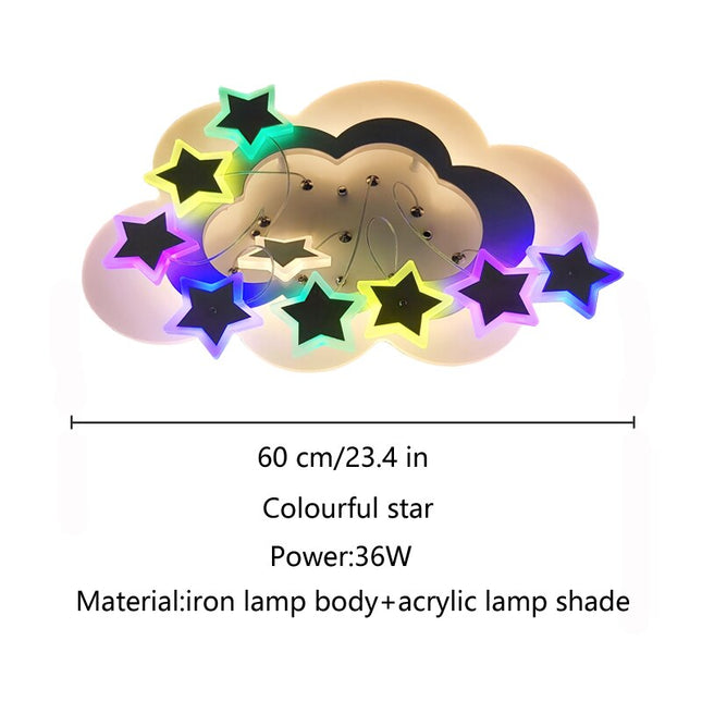 ChandelierDecor - Kids Stars Clouds Ceiling Light | Kids Room Decor Lights