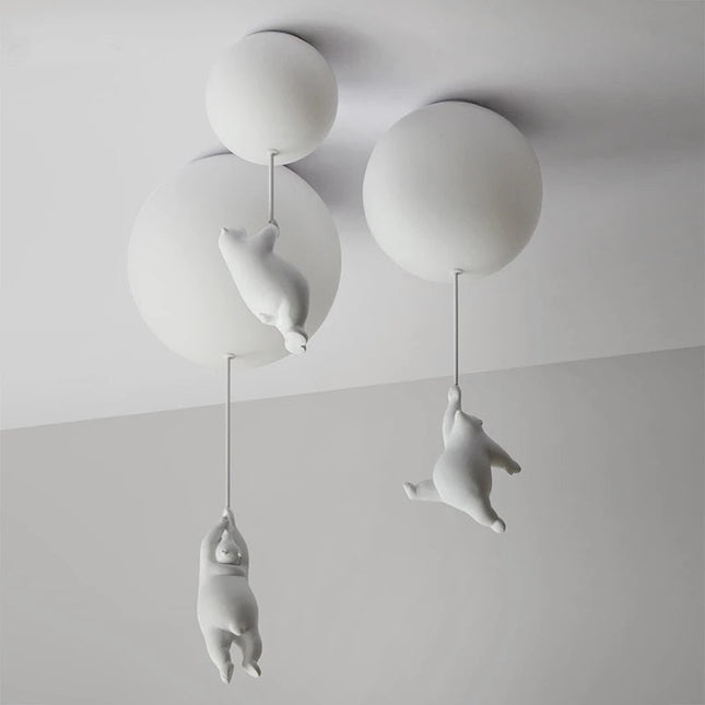 ChandelierDecor - Kids Teddy Bears Holding Balloons Ceiling Light | Kids Room Decor Lights