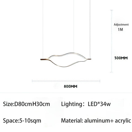 ChandelierDecor - Kiss Acrylic Chandelier: Authentic and Elegant Lighting