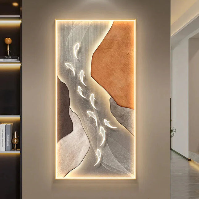 ChandelierDecor - Koi Fish Porch LED Wall Art
