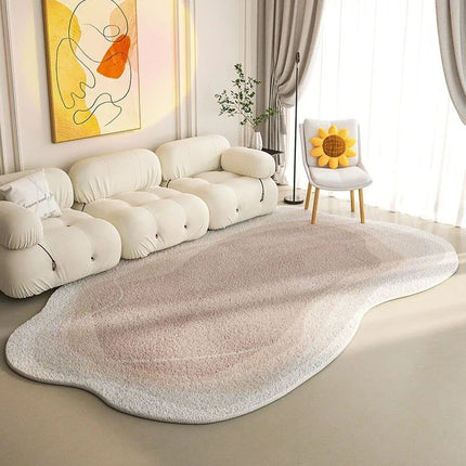 ChandelierDecor - Lamb Wool Oval Kitten Touch Carpet: Cozy Elegance