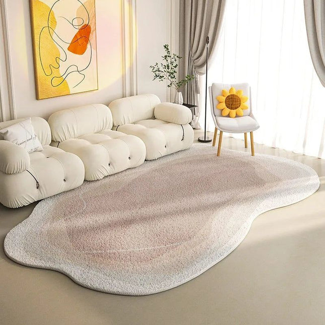 ChandelierDecor - Lamb Wool Oval Kitten Touch Carpet: Cozy Elegance