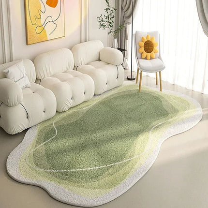 ChandelierDecor - Lamb Wool Oval Kitten Touch Carpet: Cozy Elegance