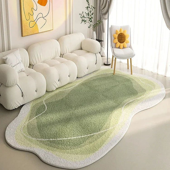ChandelierDecor - Lamb Wool Oval Kitten Touch Carpet: Cozy Elegance