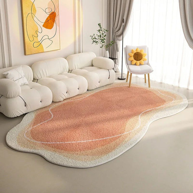 ChandelierDecor - Lamb Wool Oval Kitten Touch Carpet: Cozy Elegance