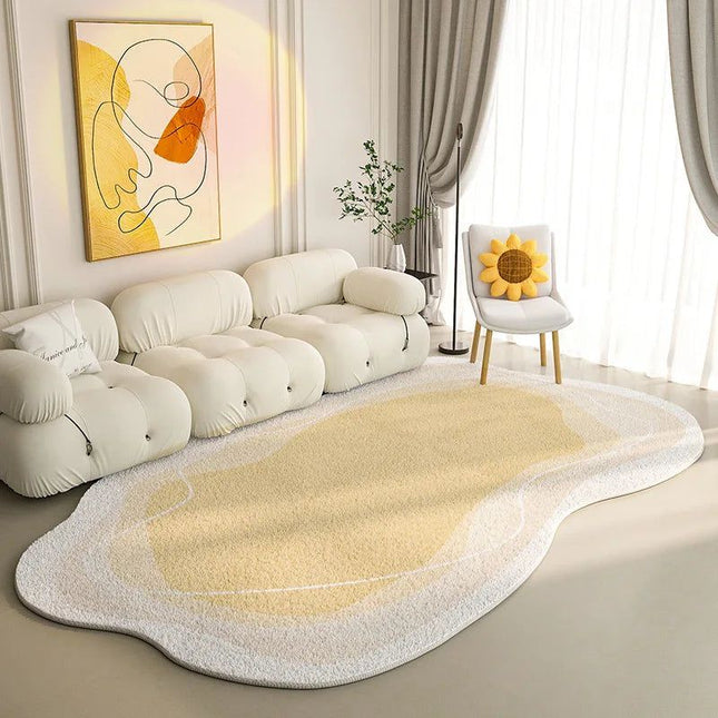 ChandelierDecor - Lamb Wool Oval Kitten Touch Carpet: Cozy Elegance