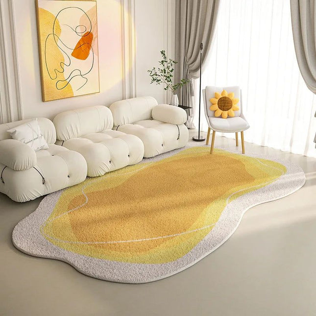 ChandelierDecor - Lamb Wool Oval Kitten Touch Carpet: Cozy Elegance