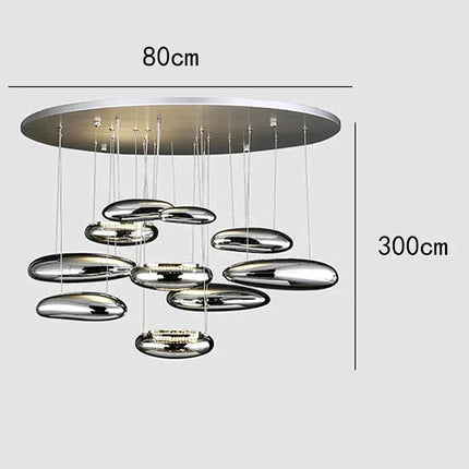 ChandelierDecor - Lava Pebbles Light Designer Chandelier for living Room