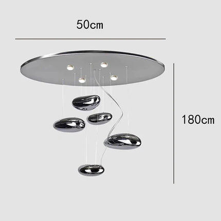 ChandelierDecor - Lava Pebbles Light Designer Chandelier for living Room