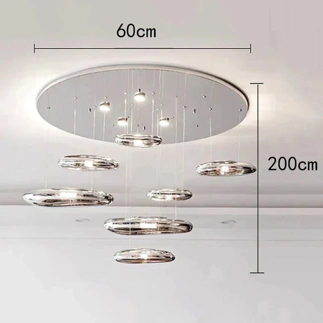 ChandelierDecor - Lava Pebbles Light Designer Chandelier for living Room