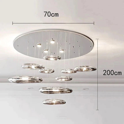 ChandelierDecor - Lava Pebbles Light Designer Chandelier for living Room