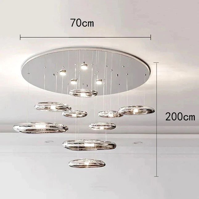 ChandelierDecor - Lava Pebbles Light Designer Chandelier for living Room