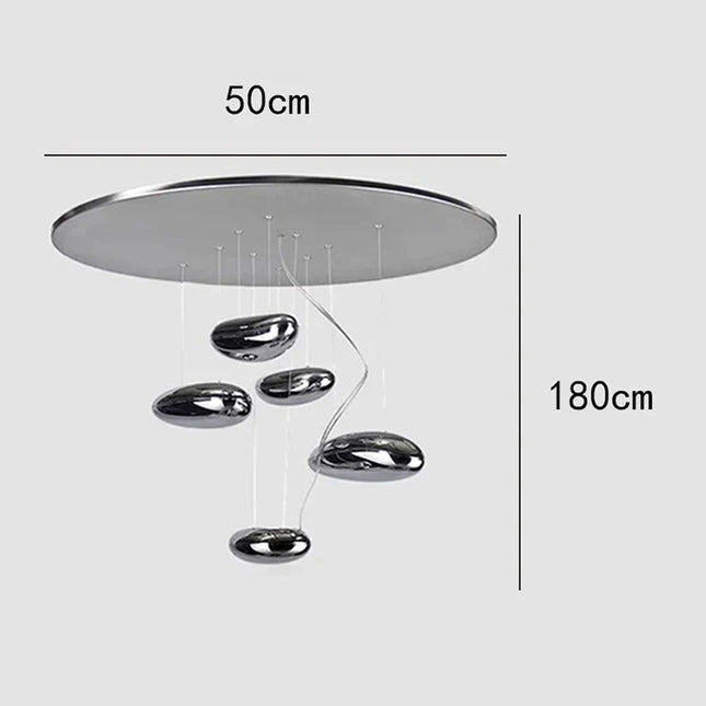 ChandelierDecor - Lava Pebbles Light Designer Chandelier for living Room