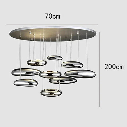 ChandelierDecor - Lava Pebbles Light Designer Chandelier for living Room