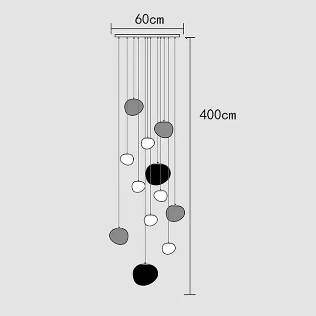 ChandelierDecor - Lava Pendant Staircase Chandelier Lighting