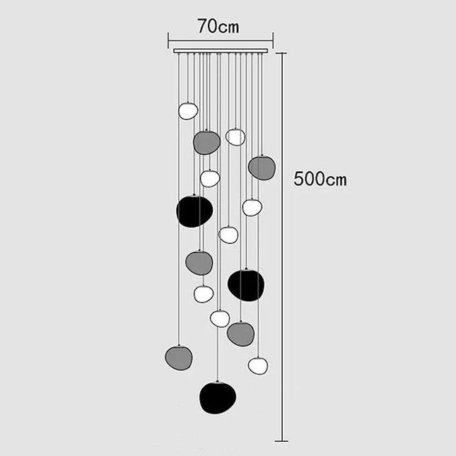 ChandelierDecor - Lava Pendant Staircase Chandelier Lighting